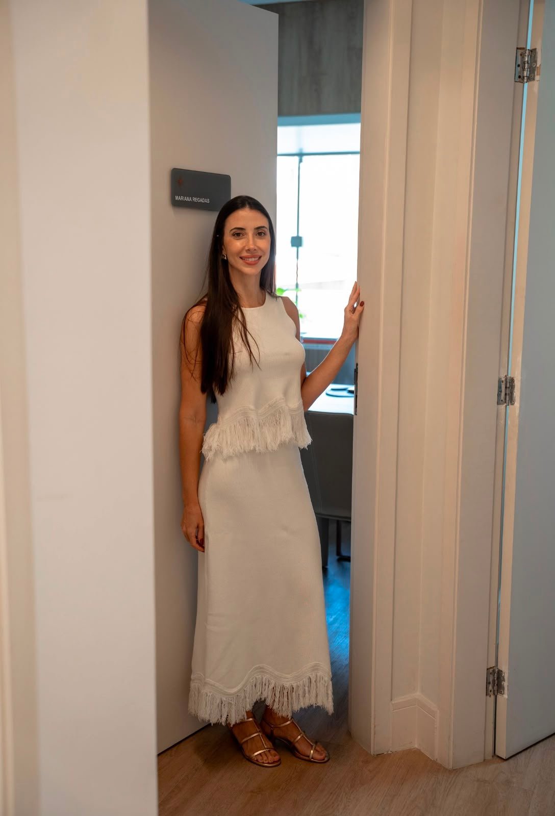 Entrada do consultório de nutrição funcional de Mariana Regadas